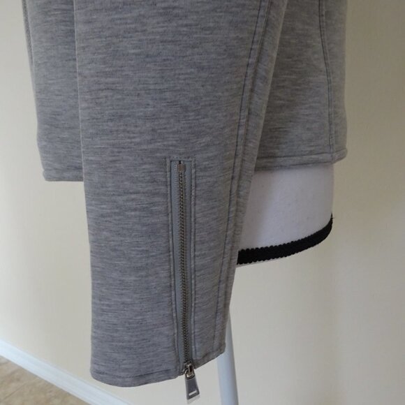Ralph Lauren Zip Front Jacket Women's Size M Gray Knit Casual Moto Style - Picture 5 of 9